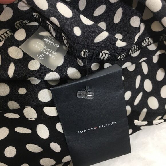 Tommy Hilfiger sleeveless black white polka dots - Picture 4 of 7